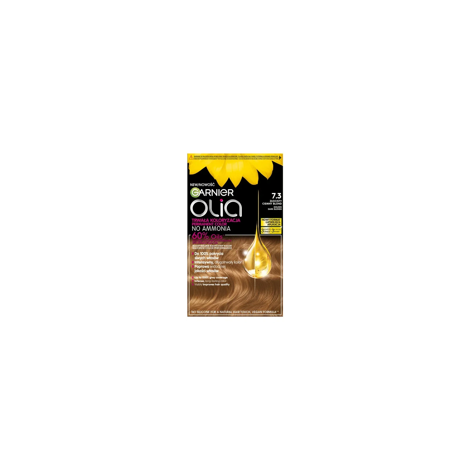GARNIER Olia New farba do włosów 7.30 Złocisty Ciemny Blond 