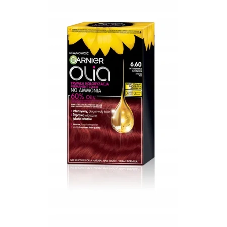GARNIER Olia New farba do włosów 6.60 Intensywna Czerwień 