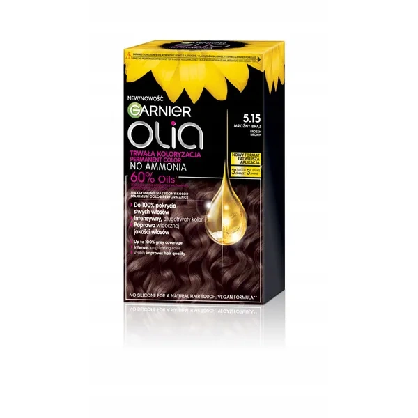 GARNIER Olia New farba do włosów 5.15 Mroźny Brąz 