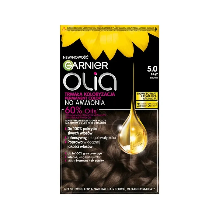 GARNIER Olia New farba do włosów 5.0 Brąz 