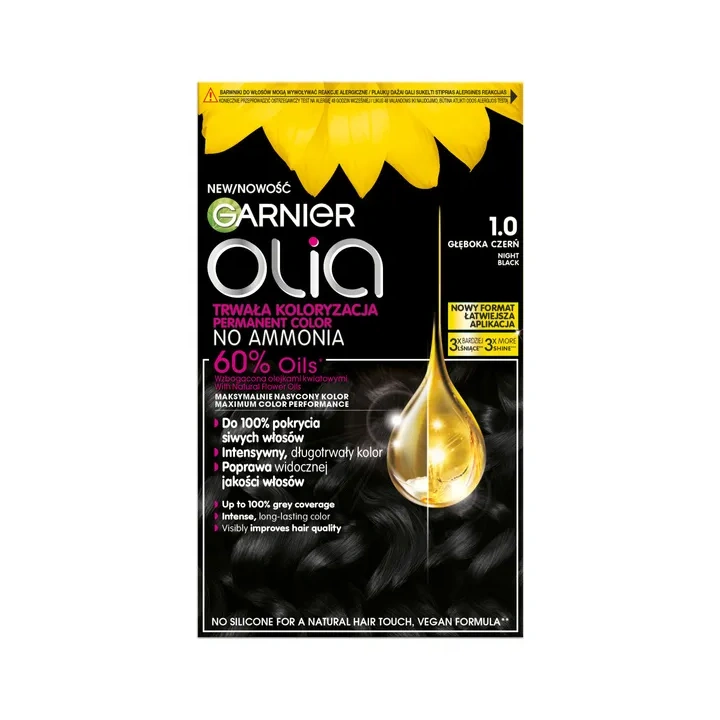 GARNIER Olia New farba do włosów 1.0 Głęboka Czerń 