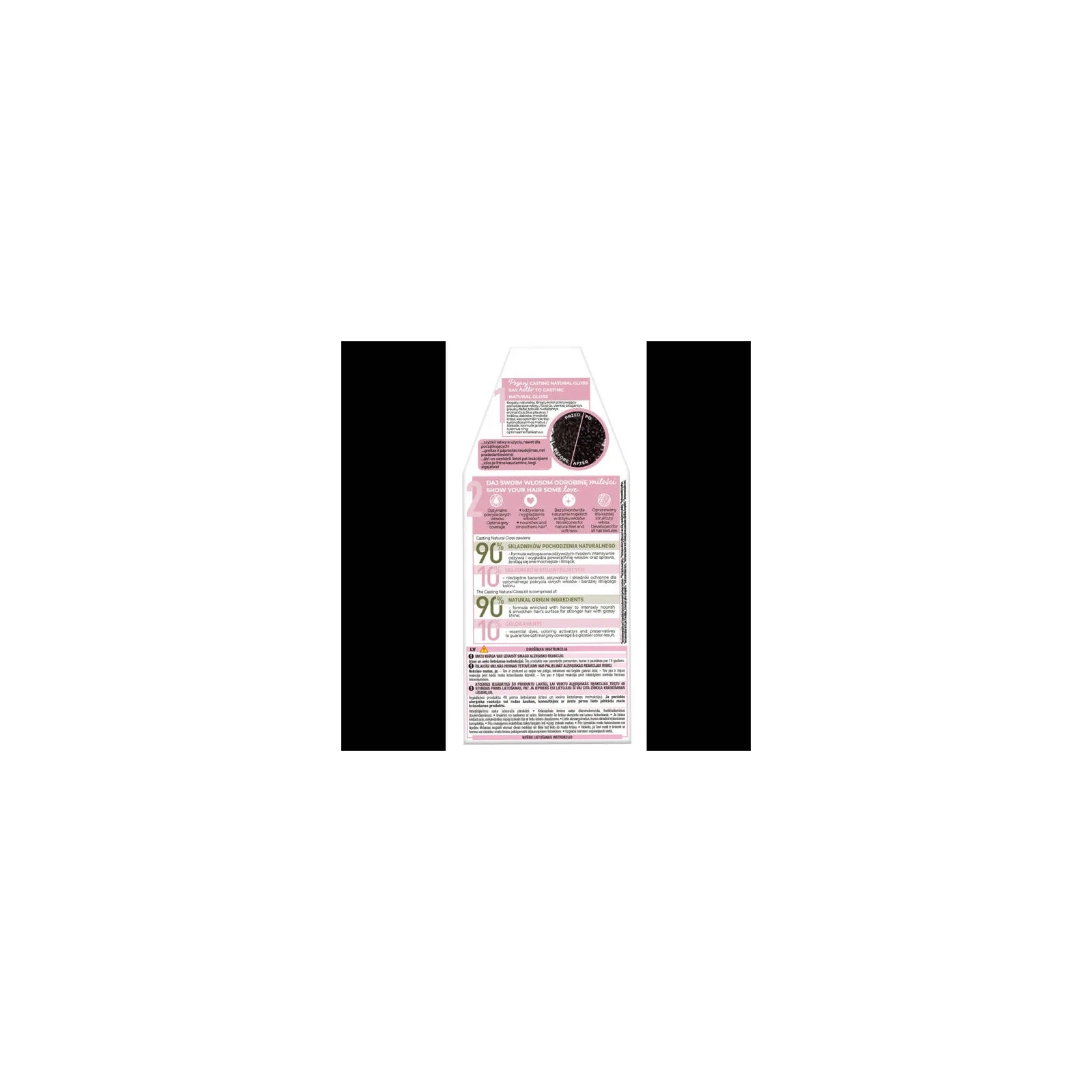 LOREAL Casting Natural Gloss farba do włosów 123 Black Ganache 
