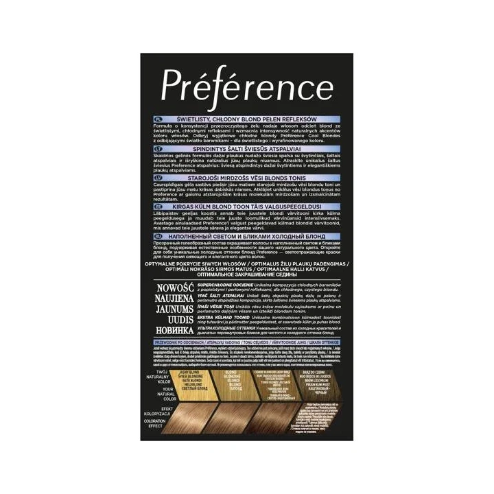 LOREAL Preference farba do włosów 7.1 Islande Popielaty blond