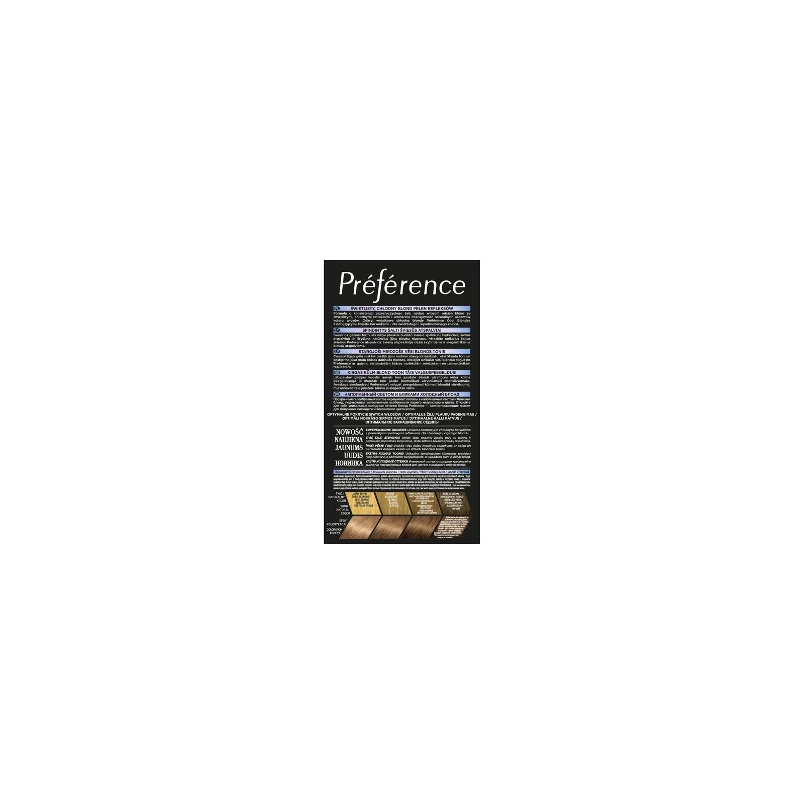 LOREAL Preference farba do włosów 7.1 Islande Popielaty blond