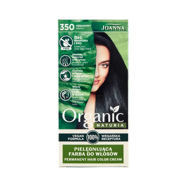 JOANNA Naturia Organic farba do włosów 350 Hebanowy