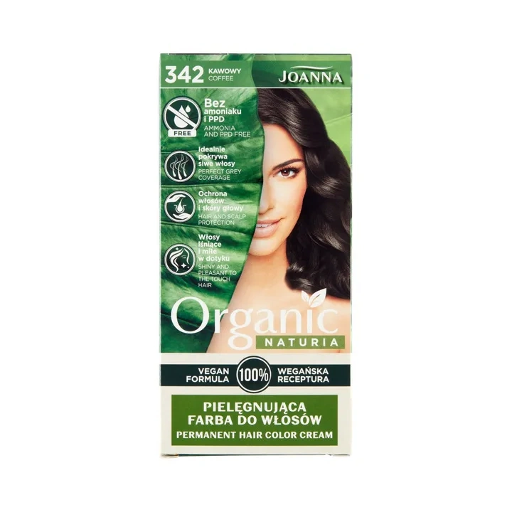 JOANNA Naturia Organic farba do włosów 342 Kawowy 