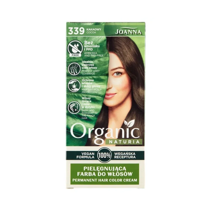 JOANNA Naturia Organic farba do włosów 339 Kakaowy