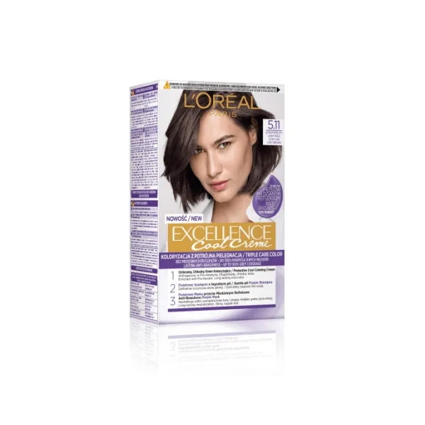LOREAL Excellence Creme farba do włosów 5.11