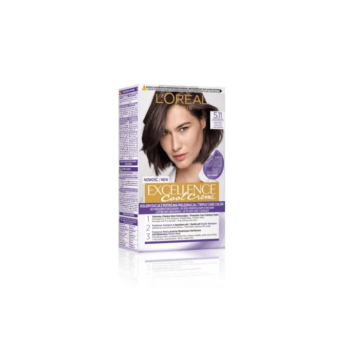 LOREAL Excellence Creme farba do włosów 5.11