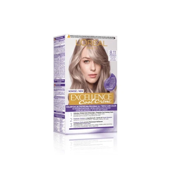 LOREAL Excellence Creme farba do włosów 8.11