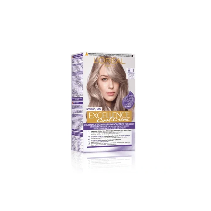 LOREAL Excellence Creme farba do włosów 8.11