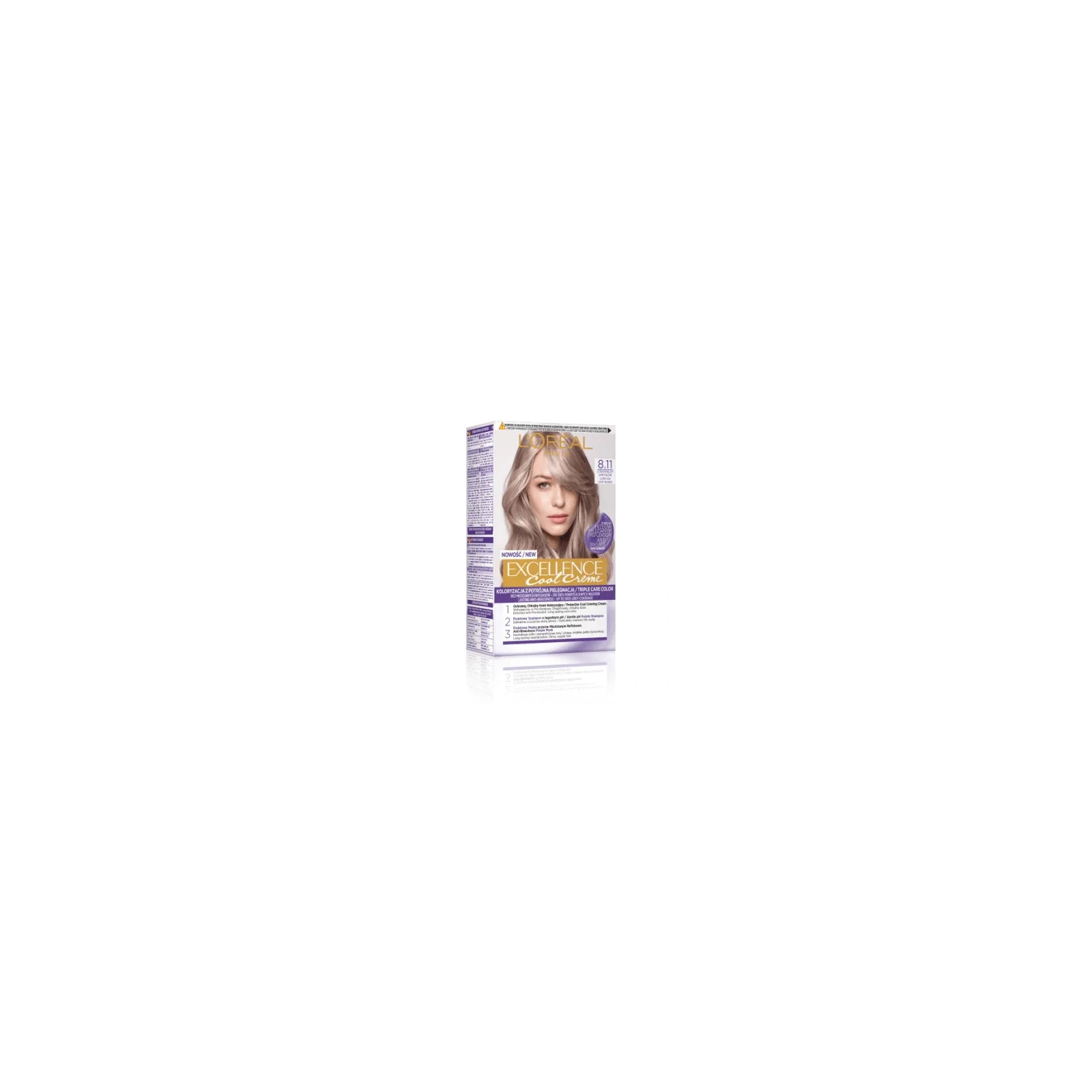 LOREAL Excellence Creme farba do włosów 8.11