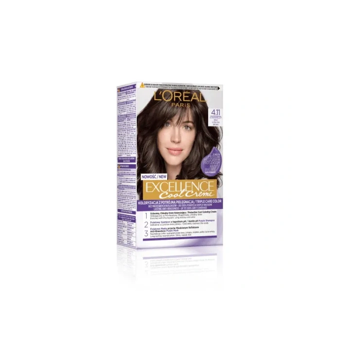 LOREAL Excellence Creme farba do włosów 4.11