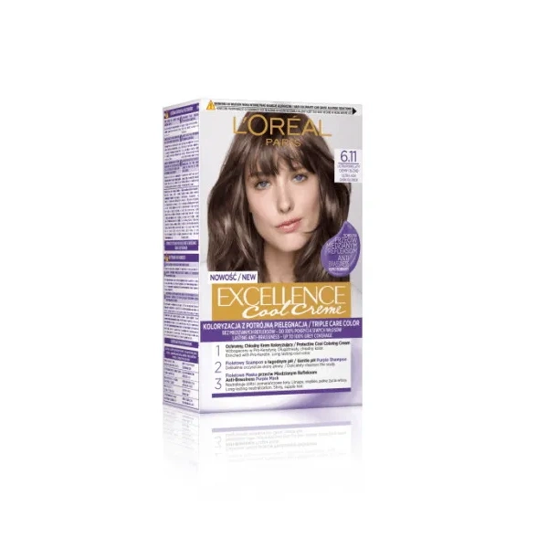 LOREAL Excellence Creme farba do włosów 6.11