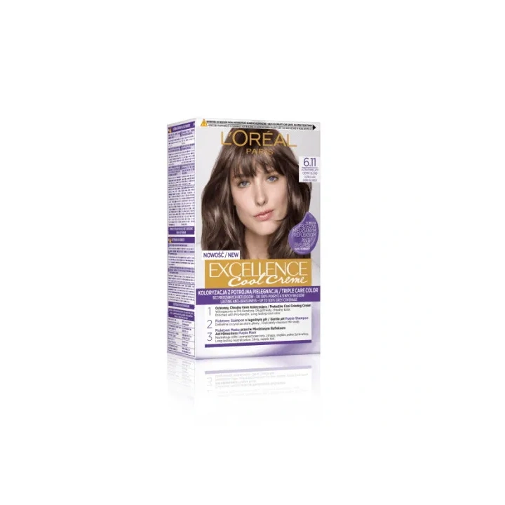 LOREAL Excellence Creme farba do włosów 6.11