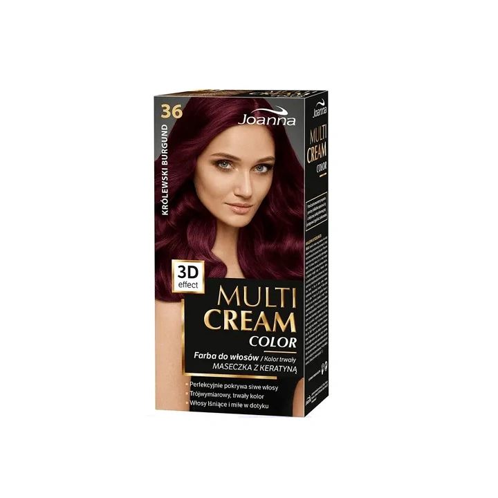 JOANNA Multi Cream Color farba do włosów 36 Królewski Burgund