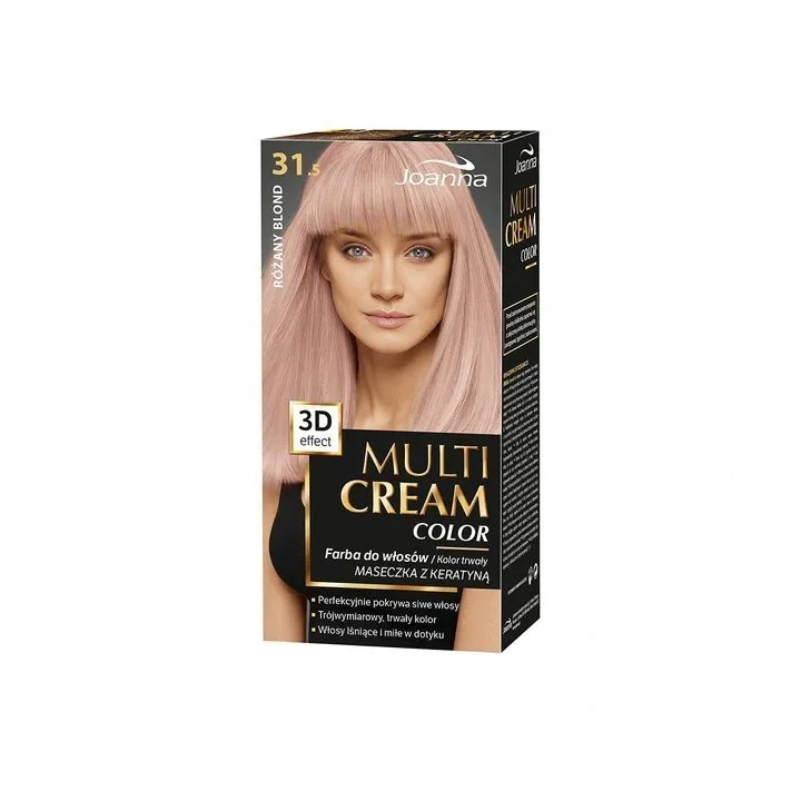 JOANNA Multi Cream Color farba do włosów 31.5 Różany Blond