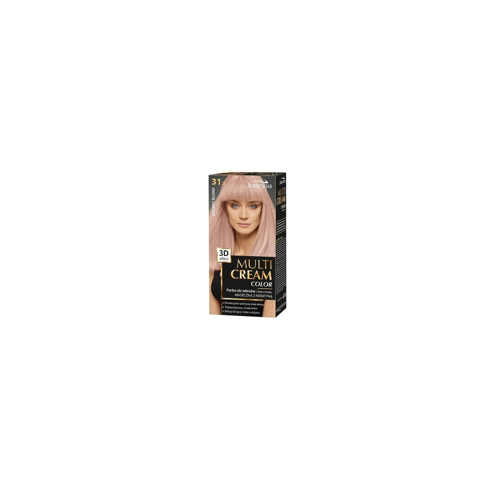 JOANNA Multi Cream Color farba do włosów 31.5 Różany Blond