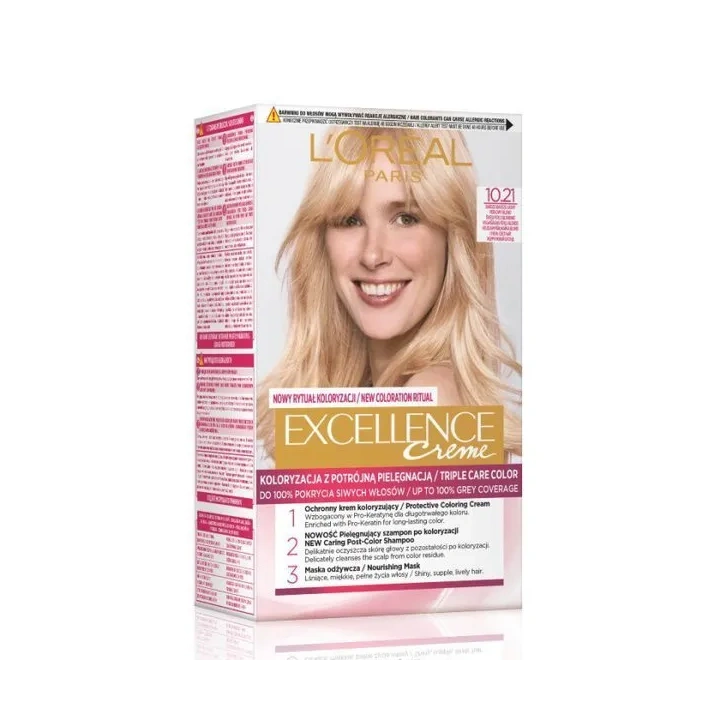 LOREAL Excellence Creme farba do włosów 10.21