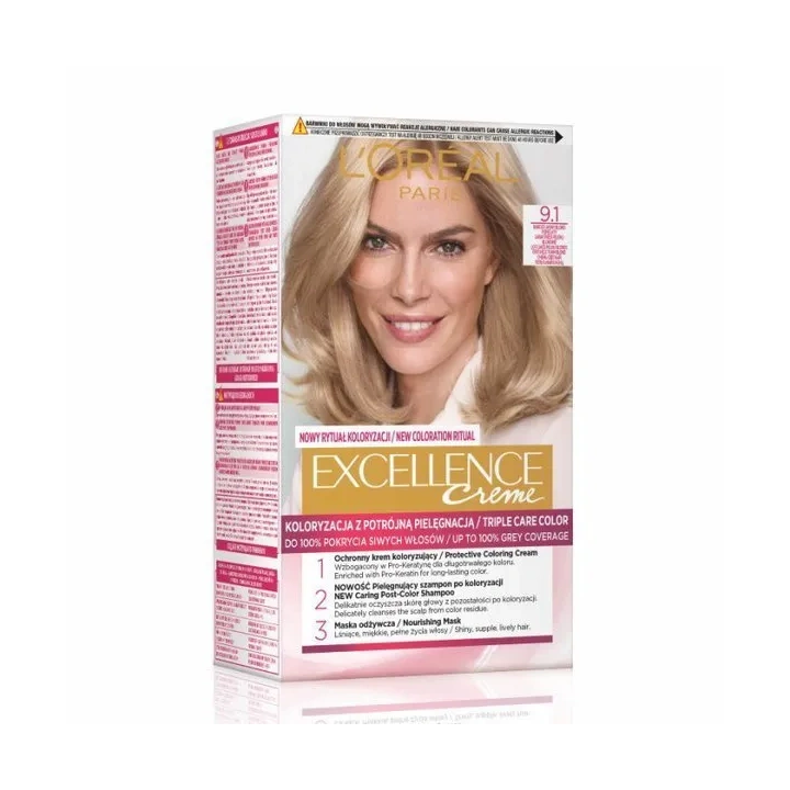 LOREAL Excellence Creme farba do włosów 9.1