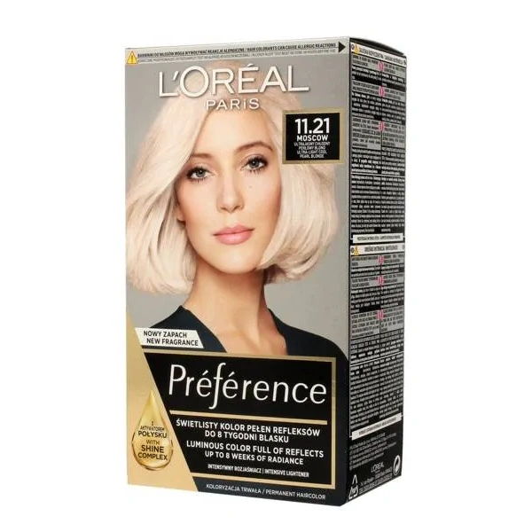 LOREAL Preference farba do włosów 11.21 Ultrajasny Chłodny Perłowy Blond