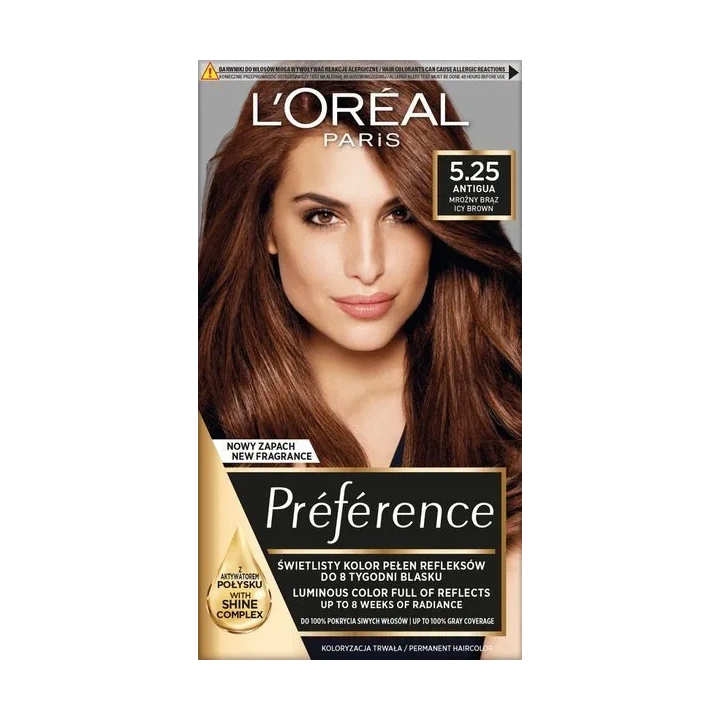 LOREAL Preference farba do włosów 5.25 Mroźny Brąz