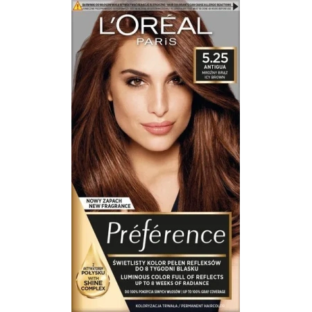 LOREAL Preference farba do włosów 5.25 Mroźny Brąz