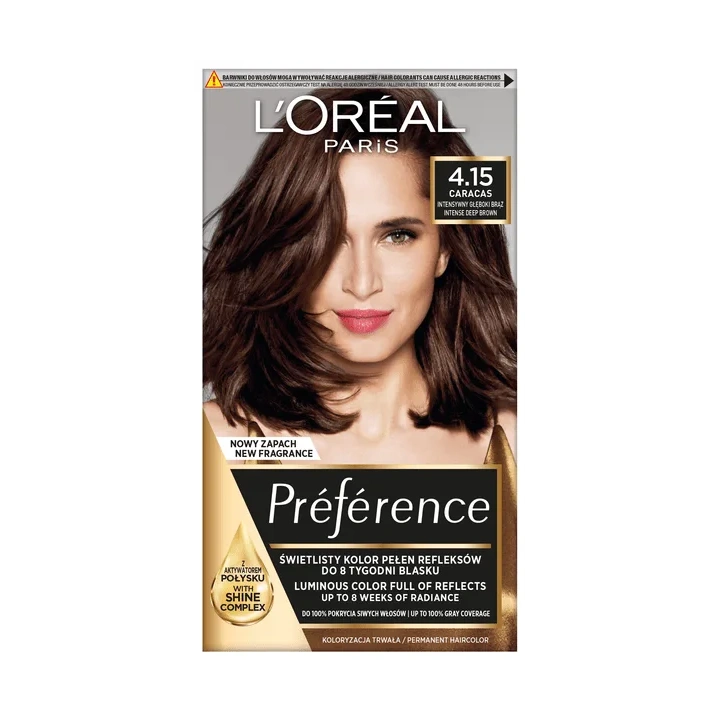 LOREAL Preference farba do włosów M1 4.15 Intensywny Głęboki Brąz
