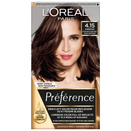 LOREAL Preference farba do włosów M1 4.15 Intensywny Głęboki Brąz