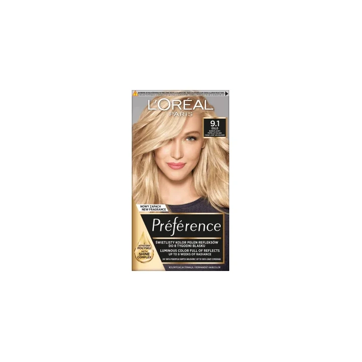 LOREAL Preference farba do włosów Z 9.1 Bardzo Jasny Popielaty Blond