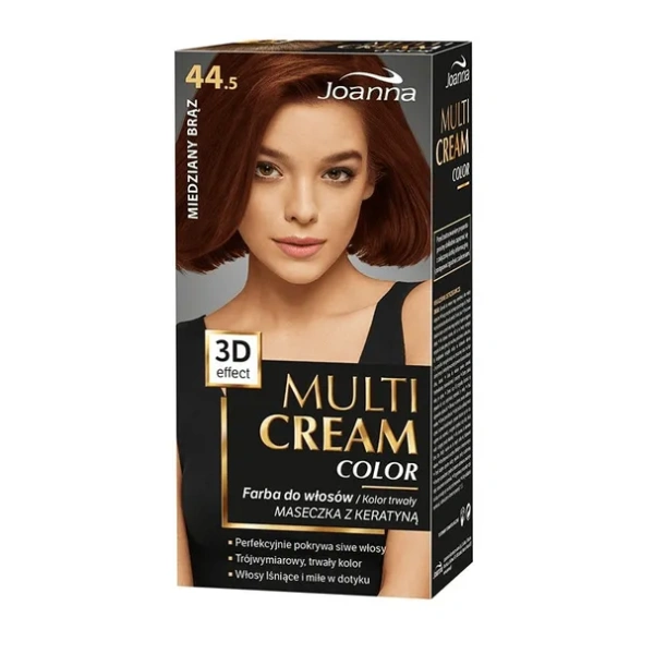 JOANNA Multi Cream Color farba do włosów 44.5 Miedziany Brąz