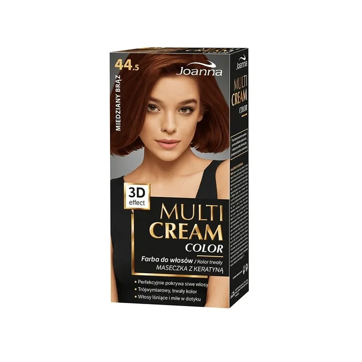 JOANNA Multi Cream Color farba do włosów 44.5 Miedziany Brąz