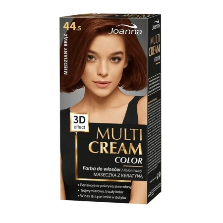 JOANNA Multi Cream Color farba do włosów 44.5 Miedziany Brąz