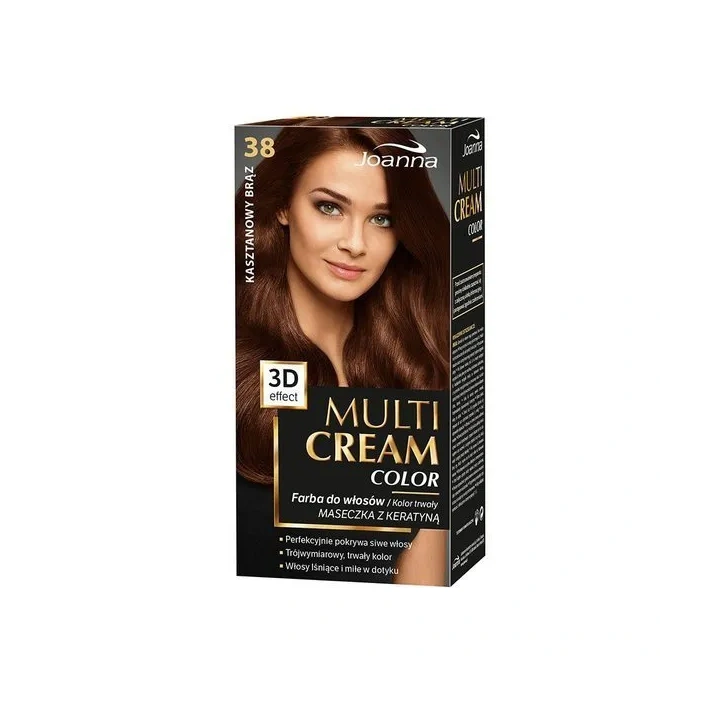 JOANNA Multi Cream Color farba do włosów 38 Kasztanowy Brąz