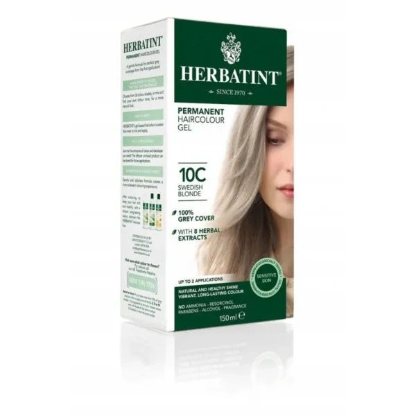 HERBATINT Ziołowa farba do włosów 10C Szwedzki Blond
