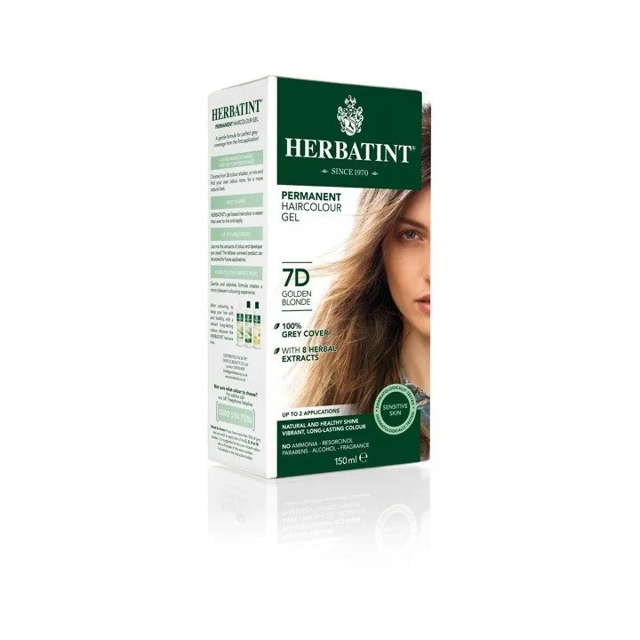 HERBATINT ziołowa farba do włosów 7D Złoty Blond