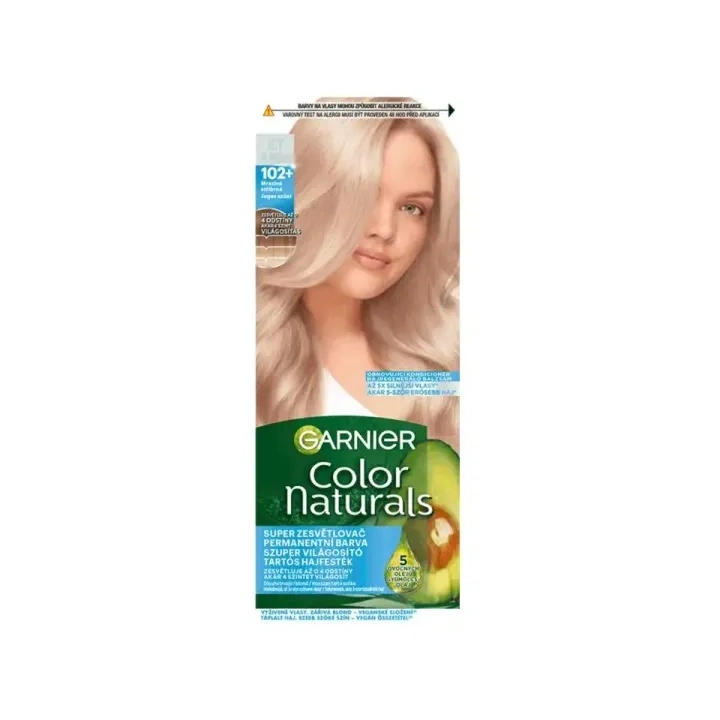 GARNIER Color Naturals Creme farba do włosów 102+ Mrożny Srebrny Blond