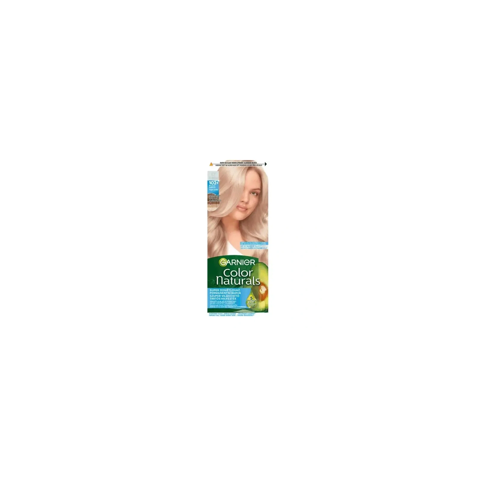 GARNIER Color Naturals Creme farba do włosów 102+ Mrożny Srebrny Blond