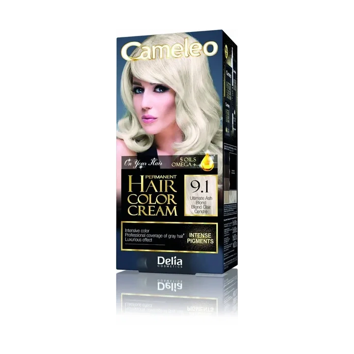 DELIA Cameleo farba do włosów permanentna 9.1 Ultimate Ash Blond Omega+
