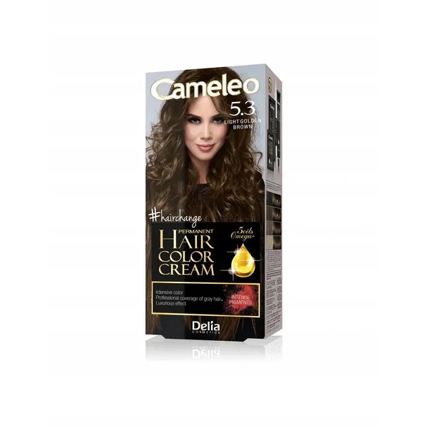 DELIA Cameleo farba do włosów permanentna 5.3 Light Golden Brown Omega+