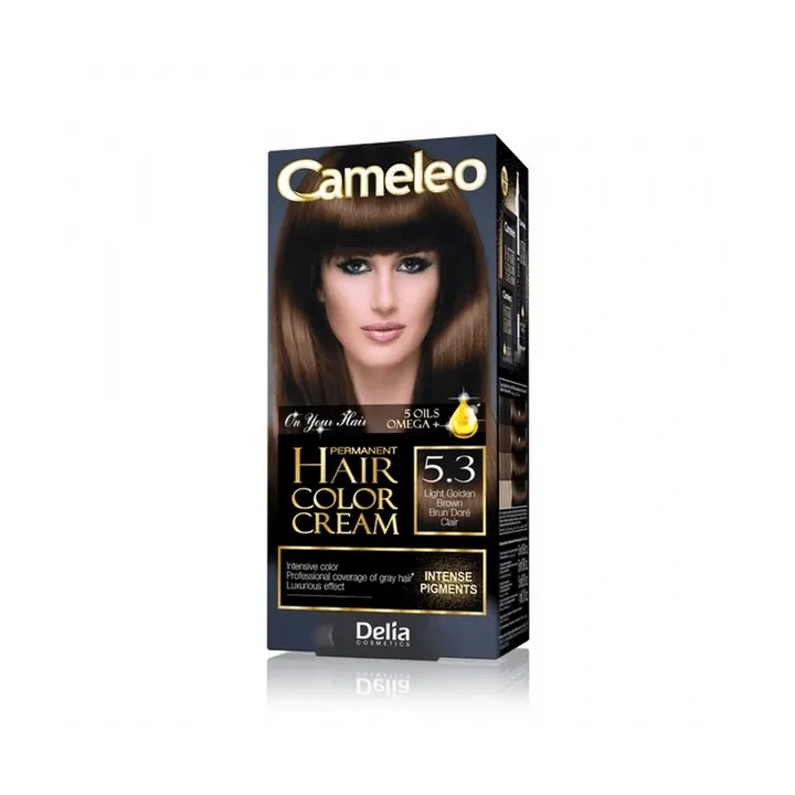DELIA Cameleo farba do włosów permanentna 5.3 Light Golden Brown Omega+