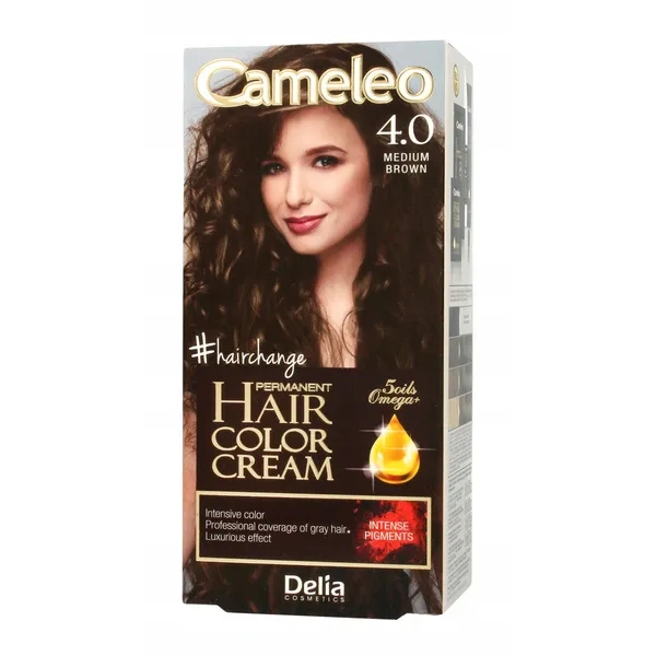DELIA Cameleo farba do włosów permanentna 4.0 Medium Brown Omega+
