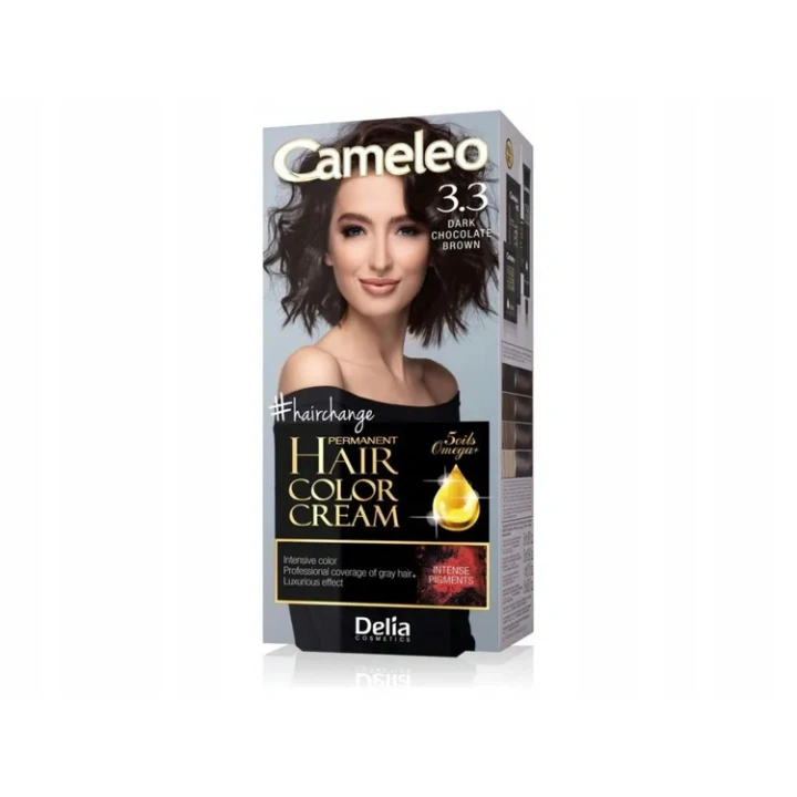 DELIA Cameleo farba do włosów permanentna 3.3 Dark Chocolate Brown Omega+