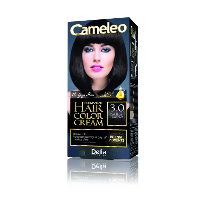 DELIA Cameleo farba do włosów permanentna 3.0 Dark Brown Omega+