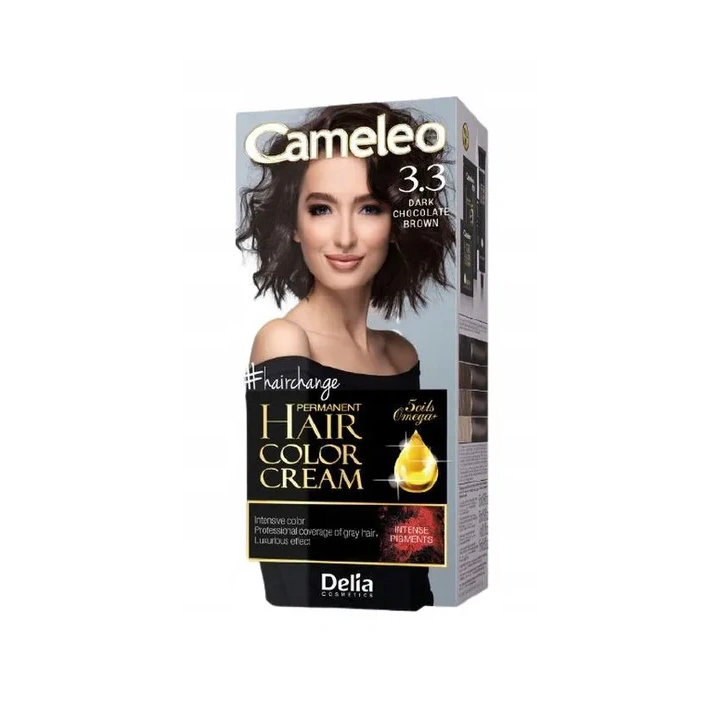 DELIA Cameleo farba do włosów permanentna 3.3 Dark Chocolate Brown Omega+