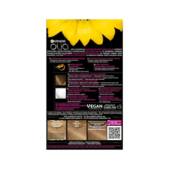 GARNIER Olia farba do włosów 8.0 Blond 174ml