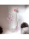 ECARLA szklanka wysoka ze słomką Motyl Róż 500ml SZK163