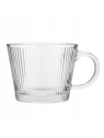 ECARLA szklanka ryflowana z uszkiem 400ml SZK156