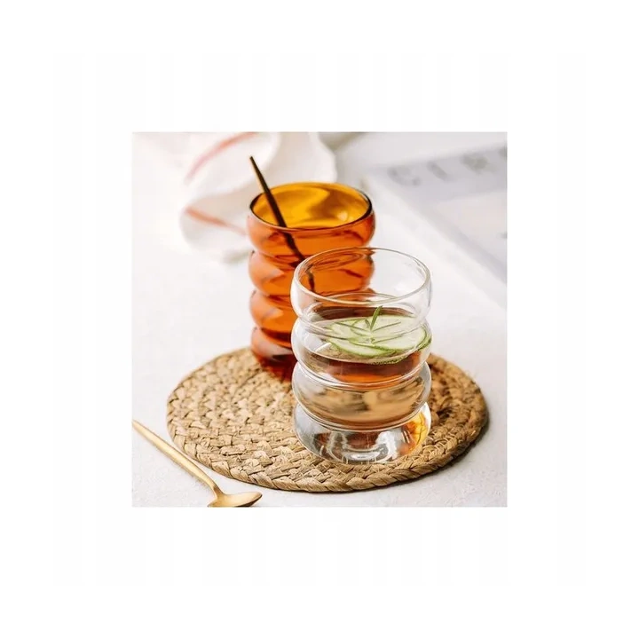 ECARLA szklanka do kawy latte long i drinków Bubble 320ml SZK37POJ