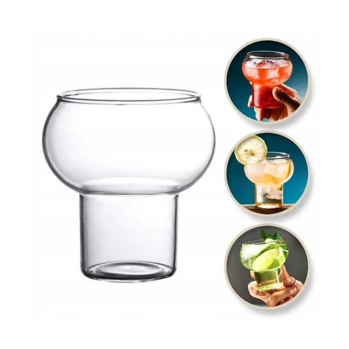 ECARLA szklanka do kawy napojów 250ml Bubble SZK132 